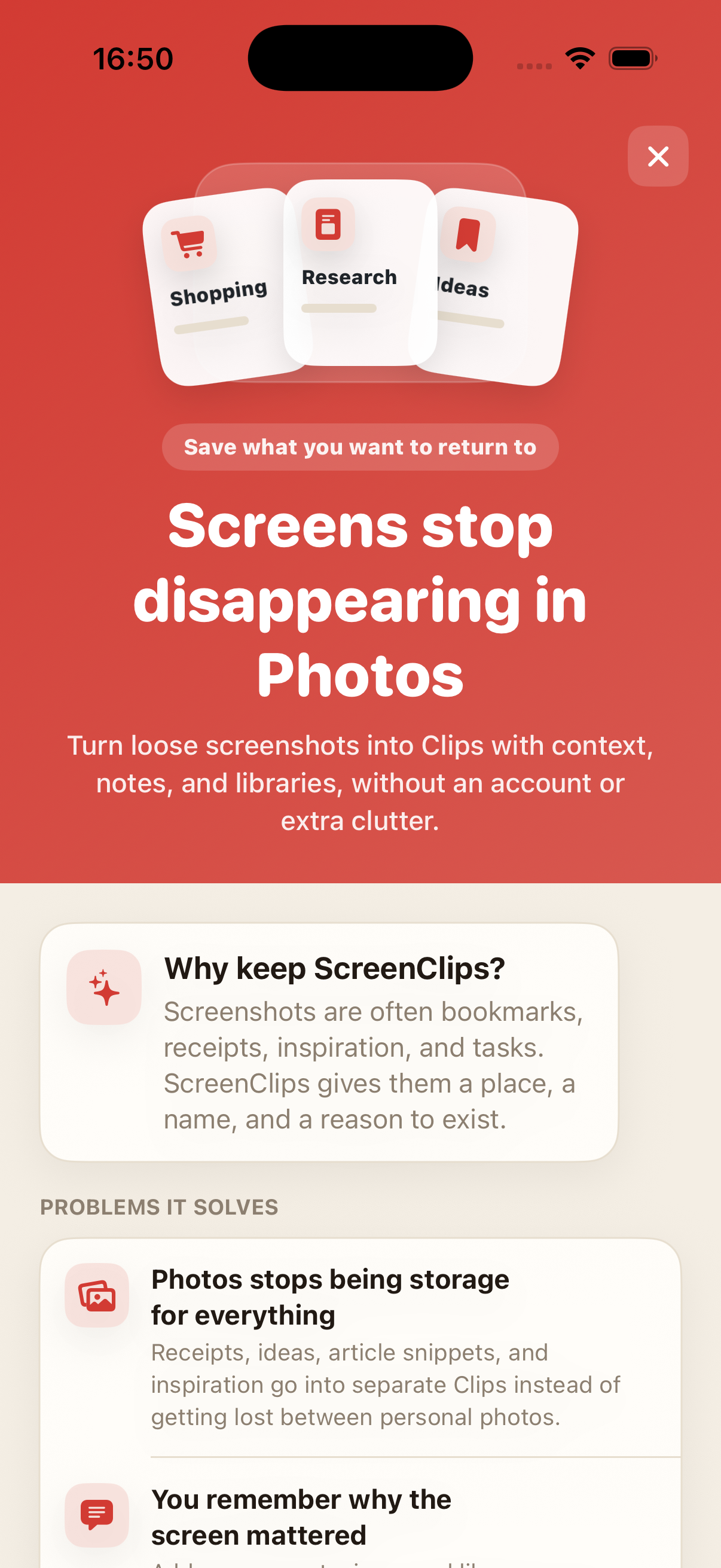 ScreenClips Premium screen