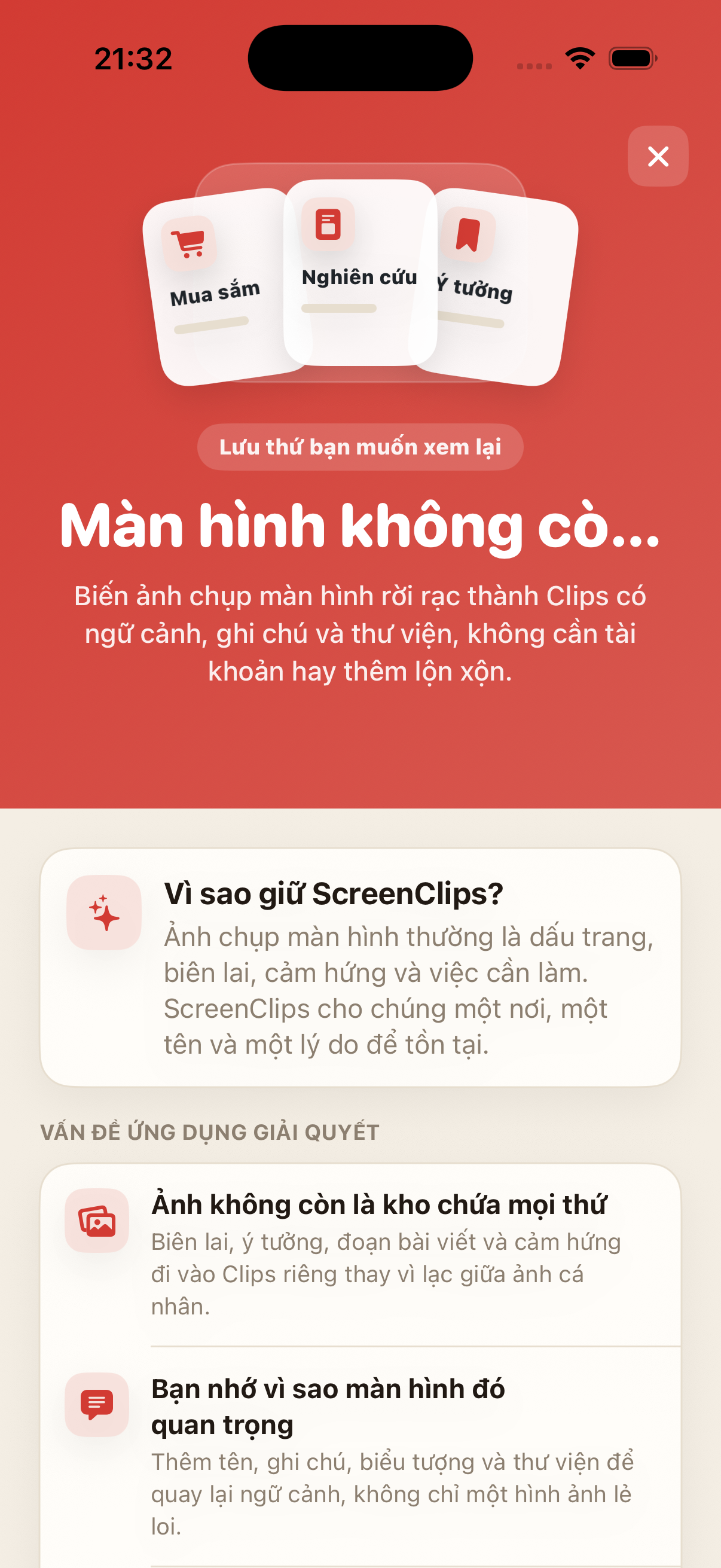 Màn hình ScreenClips Premium